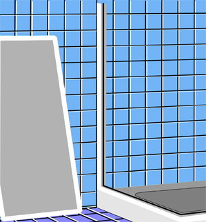 Slika 7 – Namestitev pršne kadi s kabino